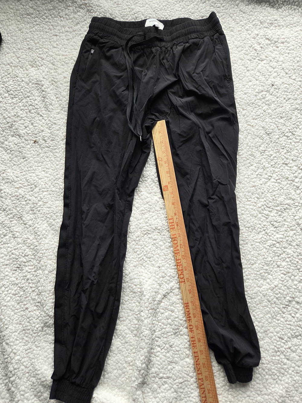 RECREATION by Thread & Supply black joggers. These pants feature a lightweight
